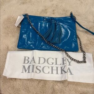 Badgley Mischka Tassel Clutch/Shoulder Bag